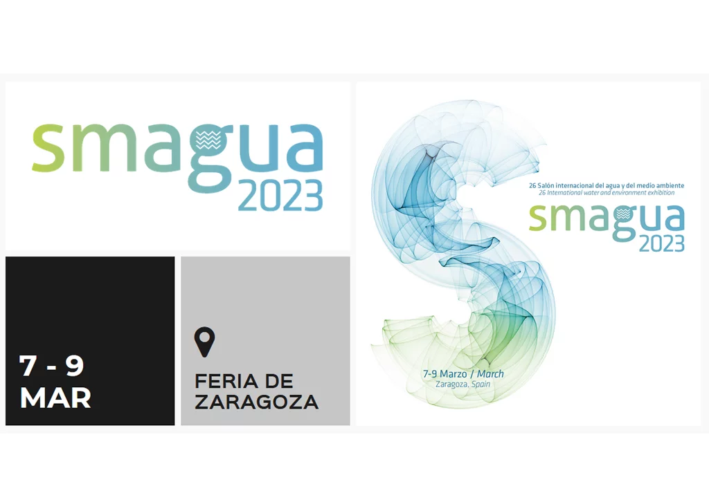 SMAGUA, que tendrán lugar del 7 al 9 de marzo de 2023, convertirá nuevamente Zaragoza en el gran escaparate tecnológico para la industria del agua y del medio ambiente.